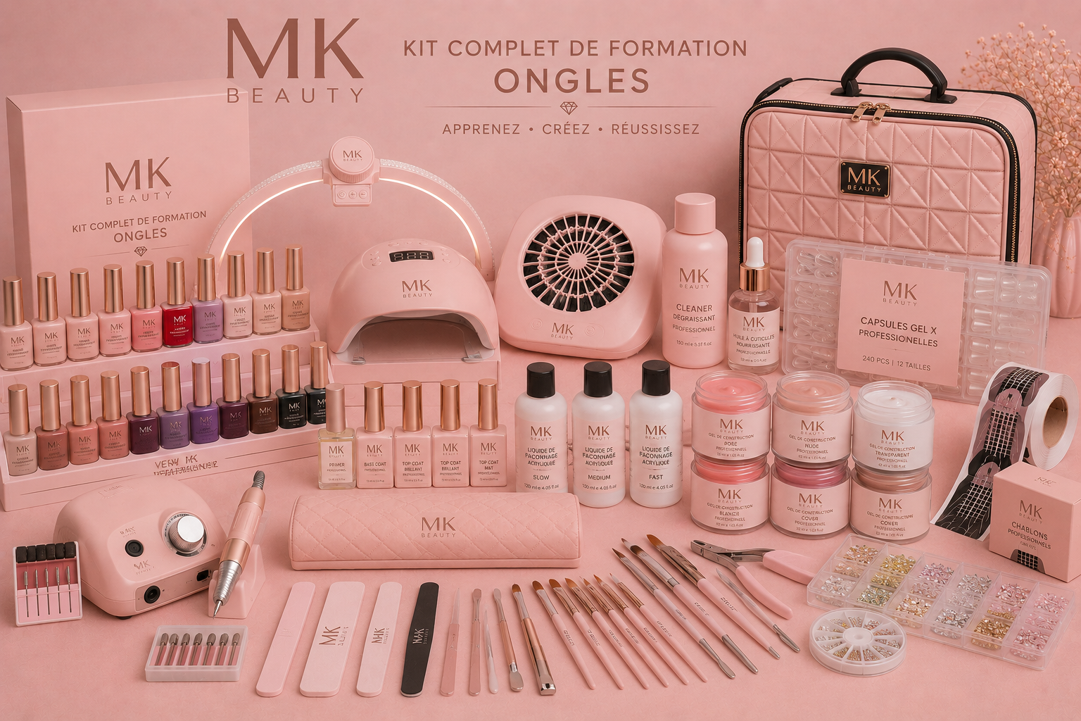 Kit Complet de Formation Ongles — MK Beauty